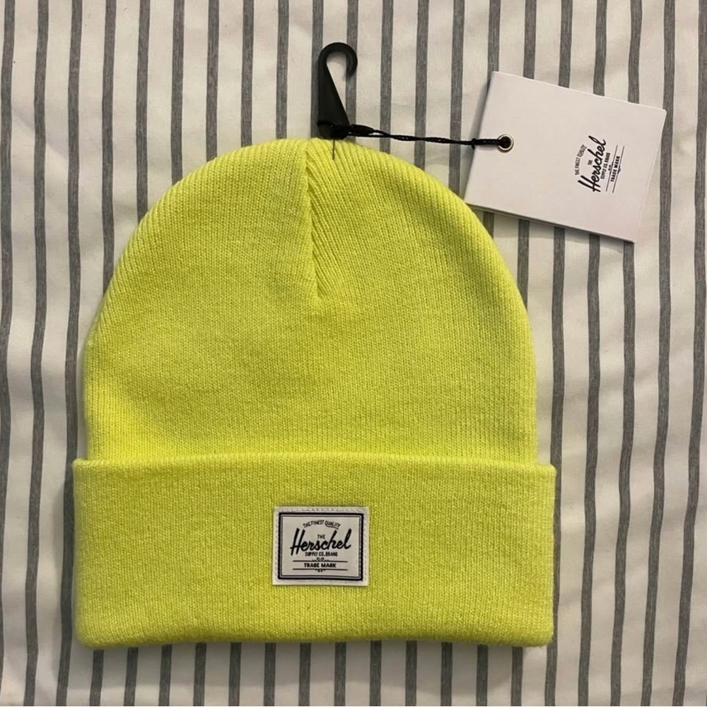 Herschel Highlight Yellow Knit Beanie